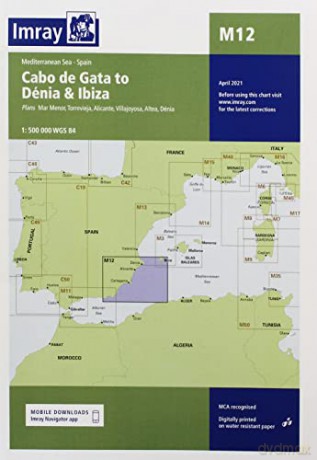 Imray Chart M12: Cabo de Gata to Dénia and Ibiza (M Charts) - Imray [KSIĄŻKA]
