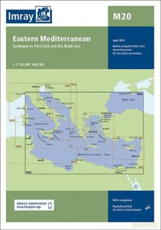 Imray Chart M20: Eastern Mediterranean (M CHARTS) - Imray [KSIĄŻKA]