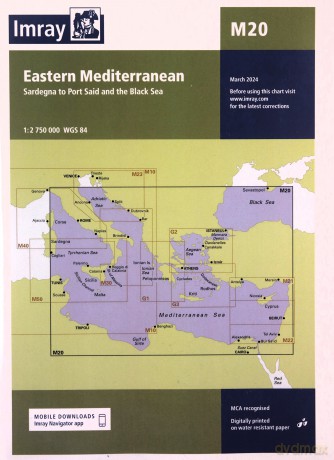 Imray Chart M20: Eastern Mediterranean (M CHARTS) - Imray [KSIĄŻKA]