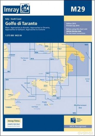 Imray Chart M29: Golfo di Taranto (M Series) - Imray [KSIĄŻKA]