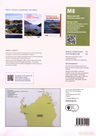 Imray Chart M8: North Sardegna (Imray M Charts) - Imray [KSIĄŻKA]