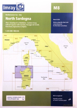 Imray Chart M8: North Sardegna (Imray M Charts) - Imray [KSIĄŻKA]