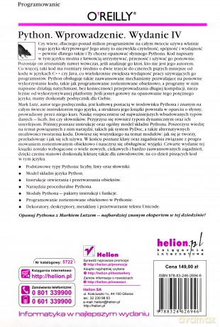 Python. Wprowadzenie. Wydanie IV [KSIĄŻKA]