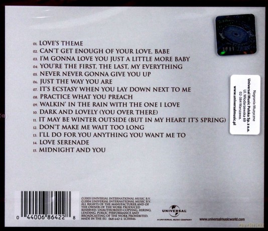 Barry White: Love Songs [CD]