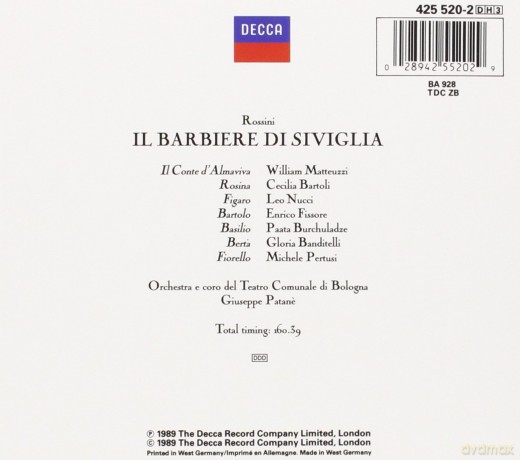 Bartoli Nucci: Rossini:Il Barbieri Di Siviglia [3CD]