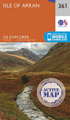 Isle of Arran Map | Weatherproof | North Arran | Ordnance Survey | OS Explorer Active Map 361 | Scotland | Walks | Hiking | Maps | Adventure - Ordnance Survey [KSIĄŻKA]