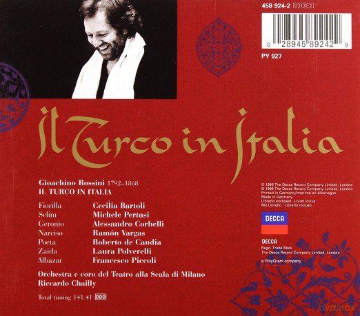 Bartoli,Petrusi,Chailly: Rossini'il Turco In Italia' [2CD]