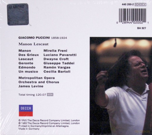 Bartoli/Freni/Pavaro: Puccini: Manon Lescaut [BOX] [2CD]
