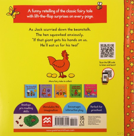 Jack and the Beanstalk (Lift-the-Flap Fairy Tales, 12) - Stephen Tucker [KSIĄŻKA]