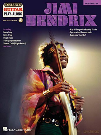 Jimi Hendrix. Deluxe Guitar Play-Along: Deluxe Guitar Play-Along Volume 24 (Deluxe Guitar Play-Along, 24) - Jimi Hendrix [KSIĄŻKA]