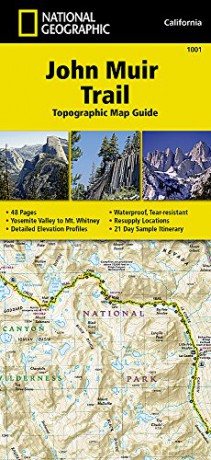 John Muir Trail Topographic Map Guide: National Geographic California (National Geographic Trails Illustrated Map) - National Geographic Maps [KSIĄŻKA]