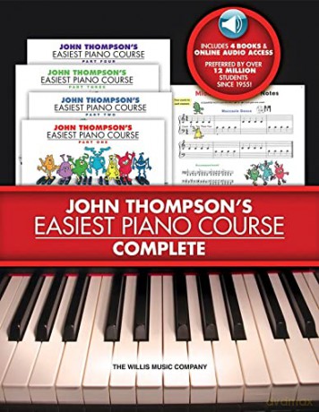 John Thompson's Easiest Piano Course - Complete: 4-Book/Audio Boxed Set - John Thompson [KSIĄŻKA]