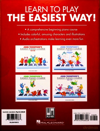 John Thompson's Easiest Piano Course - Complete: 4-Book/Audio Boxed Set - John Thompson [KSIĄŻKA]