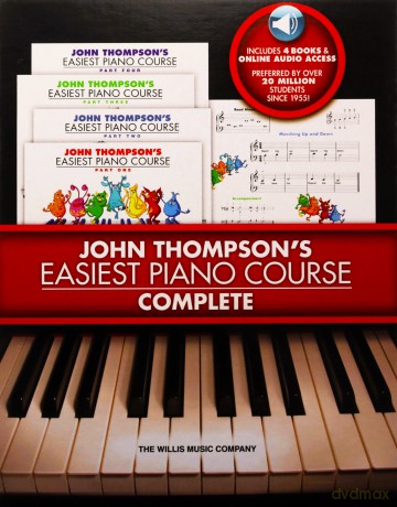 John Thompson's Easiest Piano Course - Complete: 4-Book/Audio Boxed Set - John Thompson [KSIĄŻKA]