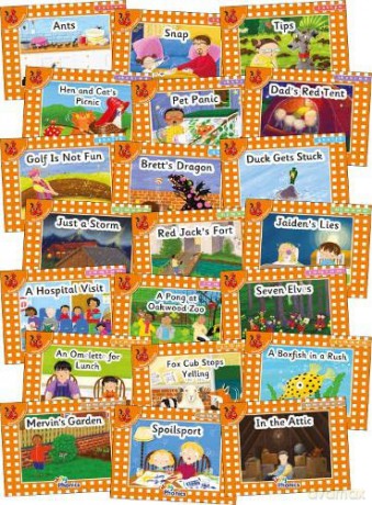 Jolly Phonics Orange Level Readers Complete Set: in Precursive Letters (British English edition) - Louise Van-Pottelsberghe [KSIĄŻKA]