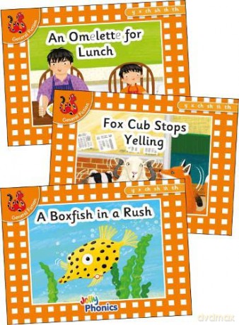 Jolly Phonics Orange Level Readers Set 6: in Precursive Letters (British English edition) - Louise Van-Pottelsberghe [KSIĄŻKA]