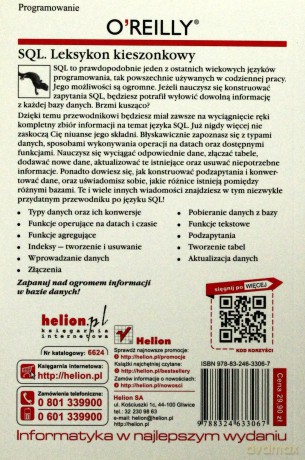 SQL. Leksykon kieszonkowy. Wydanie II [KSIĄŻKA]