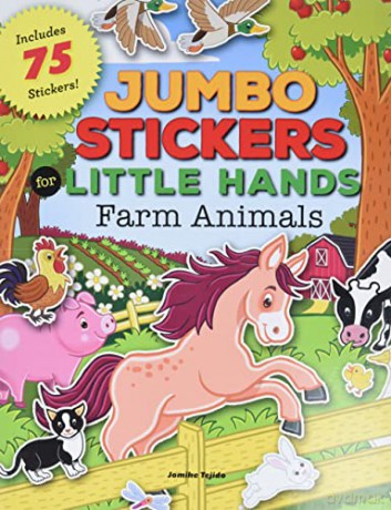 Jumbo Stickers for Little Hands: Farm Animals: Includes 75 Stickers - Jomike Tejido [KSIĄŻKA]