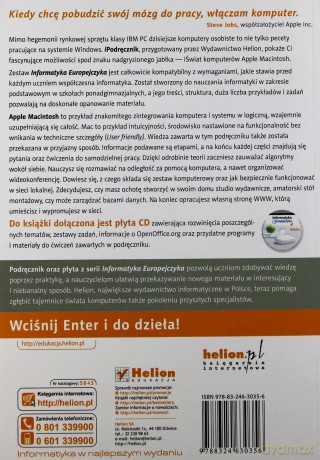 Informatyka Europejczyka. iPodręcznik dla szkół ponadgimnazjalnych [KSIĄŻKA]+[CD]