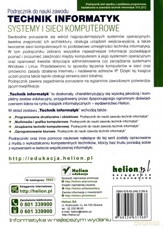 Systemy i sieci komputerowe. Podręcznik do nauki zawodu technik informatyk [KSIĄŻKA]