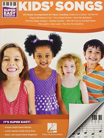 Kids' Songs - Super Easy Songbook (Piano): 60 Simple Arrangements for Piano - Hal Leonard Corp [KSIĄŻKA]