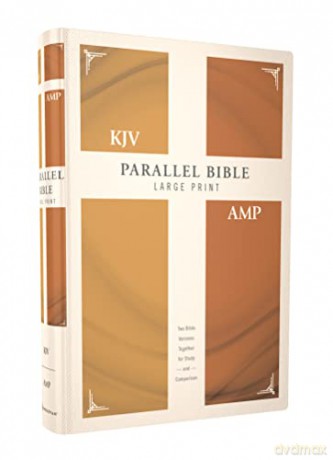 KJV, Amplified, Parallel Bible, Large Print, Hardcover, Red Letter: Two Bible Versions Together for Study and Comparison - Zondervan [KSIĄŻKA]