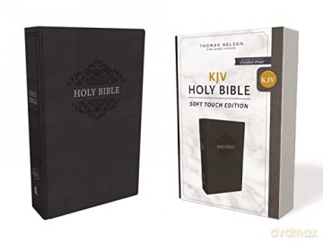 KJV, Holy Bible, Soft Touch Edition, Imitation Leather, Black, Comfort Print: Holy Bible, King James Version - Thomas Nelson [KSIĄŻKA]