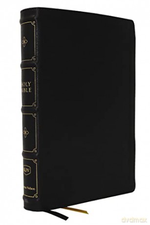 KJV, Large Print Verse-by-Verse Reference Bible, Maclaren Series, Leathersoft, Black, Comfort Print: Holy Bible, King James Version - Bibles - Thomas Nelson [KSIĄŻKA]