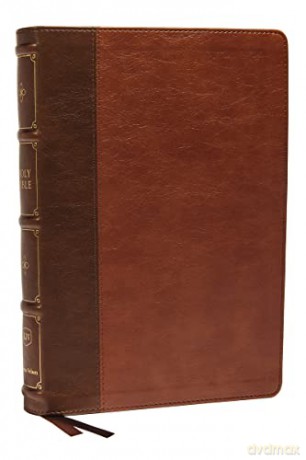KJV, Large Print Verse-by-Verse Reference Bible, Maclaren Series, Leathersoft, Brown, Comfort Print: Holy Bible, King James Version - Bibles - Thomas Nelson [KSIĄŻKA]