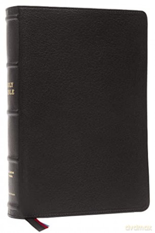 KJV, Large Print Verse-by-Verse Reference Bible, Maclaren Series, Premium Goatskin Leather, Black, Comfort Print: Holy Bible, King James Version - Bibles - Thomas Nelson [KSIĄŻKA]