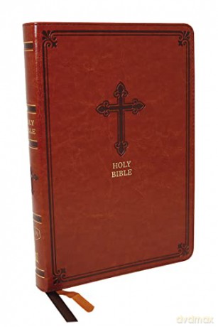 KJV, Thinline Bible, Leathersoft, Brown, Red Letter Edition, Comfort Print: Holy Bible, King James Version - Thomas Nelson [KSIĄŻKA]