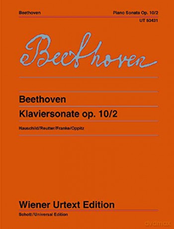 Klaviersonate F-Dur op. 10 No. 2: Nach den Quellen hrsg. von Peter Hauschild und Jochen Reutter. op. 10/2. Klavier. - Ut50431 [KSIĄŻKA]