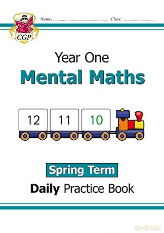 KS1 Mental Maths Daily Practice Book: Year 1 - Spring Term (CGP KS1 Maths) - CGP Books [KSIĄŻKA]