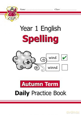KS1 Spelling Daily Practice Book: Year 1 - Autumn Term (CGP KS1 English) - CGP Books [KSIĄŻKA]