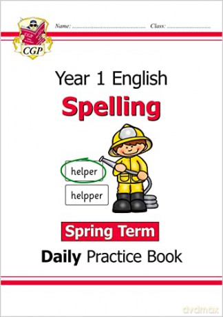 KS1 Spelling Daily Practice Book: Year 1 - Spring Term (CGP KS1 English) - CGP Books [KSIĄŻKA]