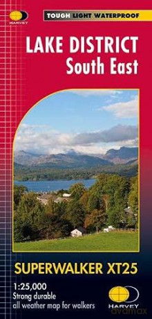 Lake District South East XT25 (Superwalker) - Harvey Map Services Ltd [KSIĄŻKA]