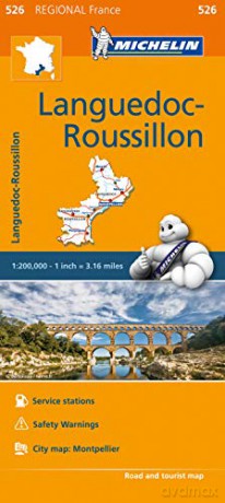 Languedoc-Roussillon - Michelin Regional Map 526: Map (Michelin Regional Maps, 526) - Michelin [KSIĄŻKA]