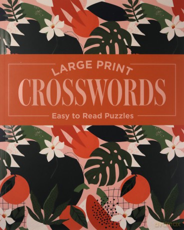 Large Print Crosswords: Easy to Read Puzzles - Eric Saunders [KSIĄŻKA]