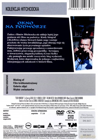 Okno na podwórze (kolekcja Alfreda Hitchcocka) [DVD]