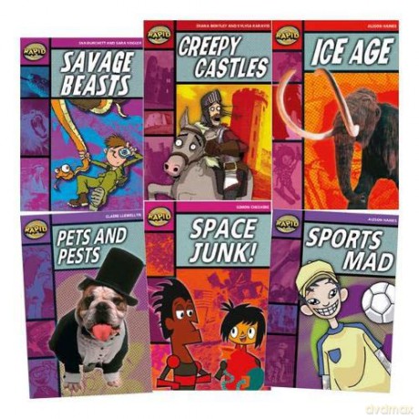 Learn at Home: Rapid Reading Pack 2 for struggling readers in Years 3-6 (6 dyslexia-friendly reading books) - Alison Hawes [KSIĄŻKA]