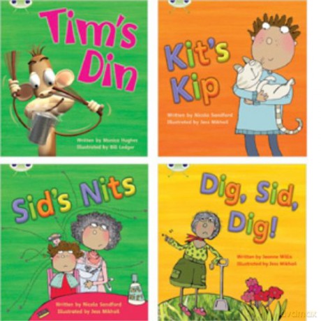 Learn to Read at Home with Bug Club Phonics: Pack 1 (Pack of 4 fiction books) (Phonics Bug) - Monica Hughes [KSIĄŻKA]