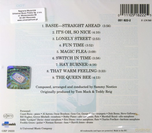 Count Basie: Straight Ahead [CD]
