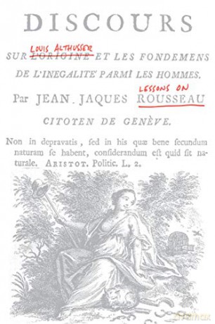 Lessons on Rousseau - Louis Althusser [KSIĄŻKA]