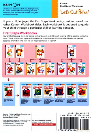 Let's Cut Paper! (First Steps Workbooks) (Kumon First Steps Workbooks) [KSIĄŻKA]