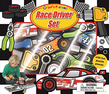 Let's Pretend Race Driver Set: With Fun Puzzle Pieces - Roger Priddy [KSIĄŻKA]