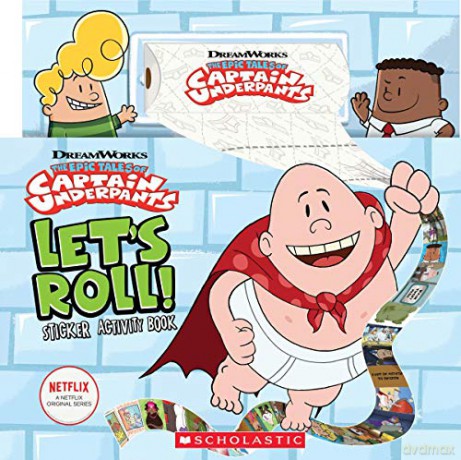 Let's Roll! Sticker Activity Book (Captain Underpants TV) - Howie Dewin [KSIĄŻKA]