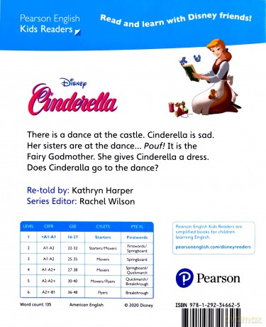 Level 1: Disney Kids Readers Cinderella Pack (Pearson English Kids Readers) - Kathryn Harper [KSIĄŻKA]