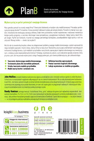 Plan B. Otwórz się na nowe, lepsze perspektywy dla Twojego biznesu [KSIĄŻKA]