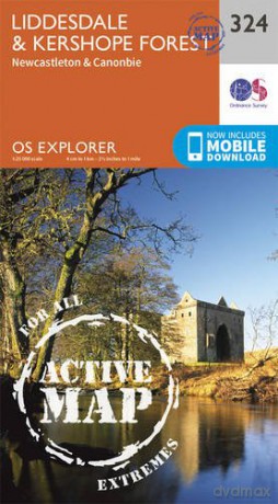 Liddesdale and Kershope Forest: 324 (OS Explorer Active Map) - Ordnance Survey [KSIĄŻKA]