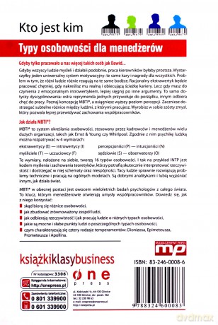 Kto jest kim. Typy osobowości dla menedżerów [KSIĄŻKA]